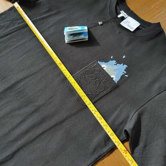 Loewe x Studio Ghibli Howl's Moving Castle Calcifer black t-shirt size L (New) - Picture 4 of 11